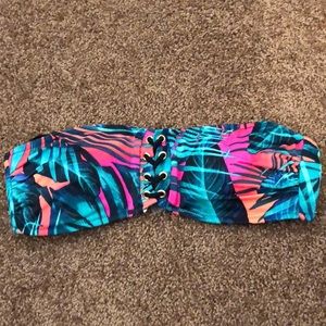 Victoria Secret PINK Tropical Bandeau Swim Top